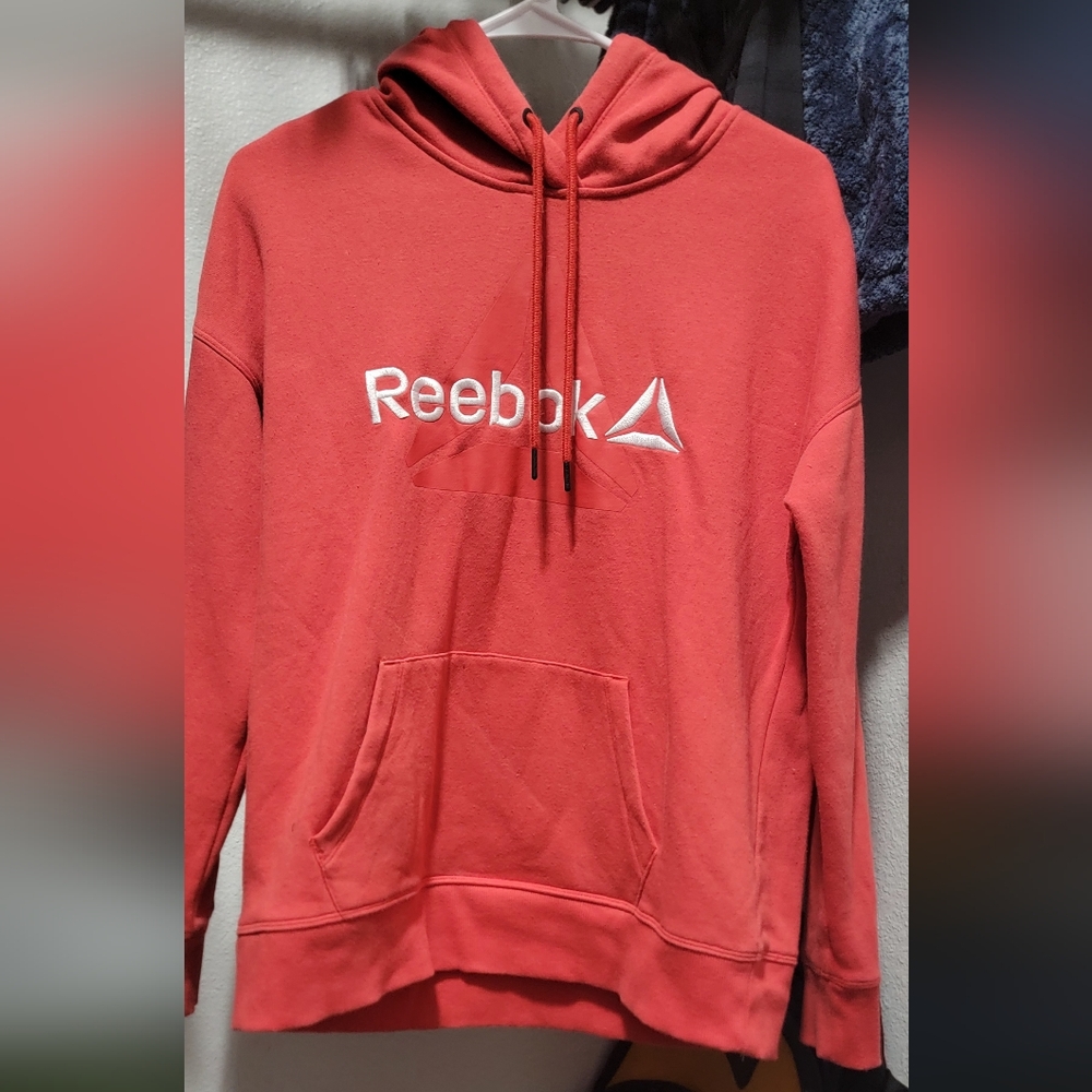 Reebok Small, red, hooded sweater